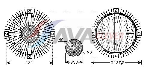 VNC273 AVA Гідромуфта приводу вентилятора